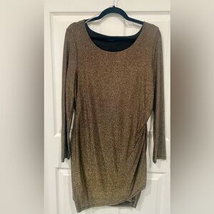 Rachel Zoe Gold Long Sleeve Tunic